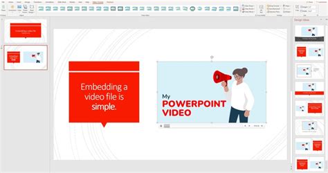 Embedded PowerPoint Video .